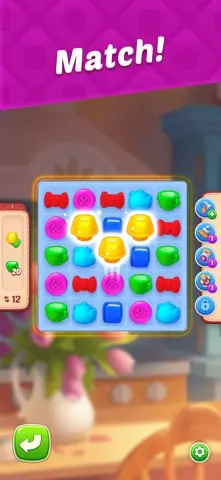 A progress screen between puzzle levels